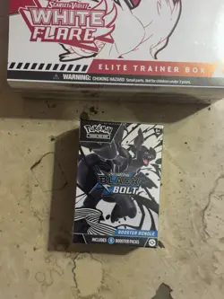 Pokemon Scarlet and Violet Black Bolt Booster Bundle and White Flare ETB Sealed - Image 3