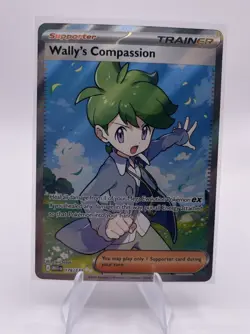 Wally's Compassion 176/132 - Pokemon Mega Evolution Full Art Ultra Rare Holo NM - Image 1