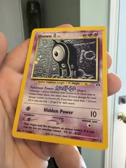 Unown [A] 14/75 Neo Discovery Holo Pokemon TCG MP - Image 5