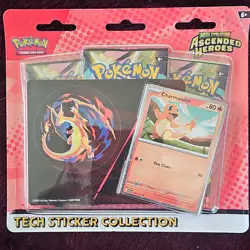 Pokemon TCG Mega Evolution Ascended Heroes Tech Sticker 3x Packs Charmander Gas… - Image 4