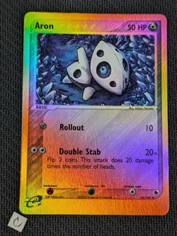 Aron 25/109 - Ruby and Sapphire Reverse Holo Pokemon TCG LP VLP - Image 1