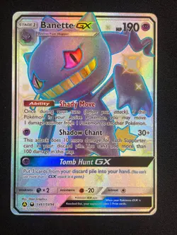 Pokemon Banette GX Shiny Holo Rare Hidden Fates: Shiny Vault SV61/SV94 NM - Image 1