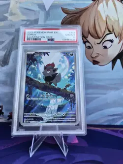 2025 POKEMON WHT EN-WHITE FLARE 142 ZORUA ILLUSTRATION RARE PSA 10 GEM MINT - Image 1