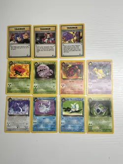 Pokemon TCG: Team Rocket Unlimited Non-Holo Lot of 11 Cards NM-LP - Image 1