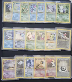 Full 111/111 1st Edition Neo Genesis Pokemon Card Set NM/LP (2000) WOTC Gradable - Image 1