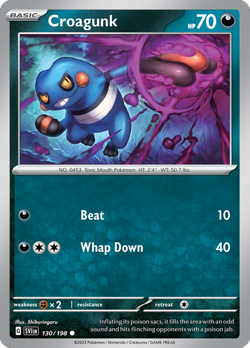 Croagunk 130/198 Common | Scarlet & Violet | Pokemon Card - Image 1