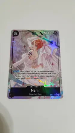 Nami One Piece OP15-086 Alternate Art Wedding Card - Image 2