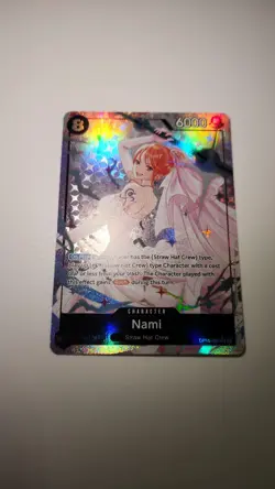 Nami One Piece OP15-086 Alternate Art Wedding Card - Image 3