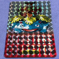 Pokemon Card - 1996 Bandai Carddass - No.003 Venusaur - Red Prism Holo -#0383 - Image 3