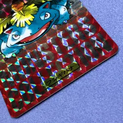 Pokemon Card - 1996 Bandai Carddass - No.003 Venusaur - Red Prism Holo -#0383 - Image 5