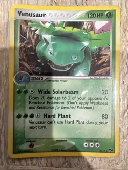 Pokemon Venusaur 006/017 POP Series 2 Holo Rare Stage 2 120 HP Hard Plant Card - Image 1