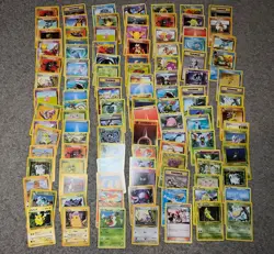 Vintage WOTC Pokemon Non Holo Lot Rare Base Fossil Jungle 100+ Card Lot - Image 1