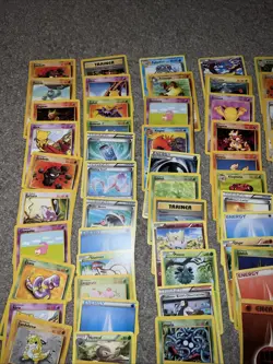 Vintage WOTC Pokemon Non Holo Lot Rare Base Fossil Jungle 100+ Card Lot - Image 2