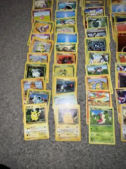 Vintage WOTC Pokemon Non Holo Lot Rare Base Fossil Jungle 100+ Card Lot - Image 4