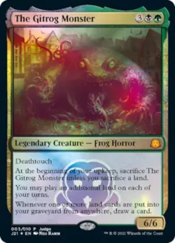 1 x The Gitrog Monster - Foil DCI Judge Promo - Unique & Misc. Promos - Light Pl - Image 1