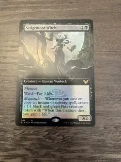 Magic the Gathering MTG Sedgemoor Witch Extended Art Foil Near Mint - Image 2