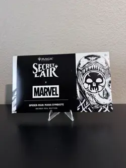 MTG Secret Lair X Marvel Spider-Man: Mana Symbiote Raised Foil In Hand Sealed - Image 1