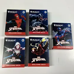 SDCC 2025 Magic The Gathering x Spider-Man Complete Welcome Deck Set (5) - Image 1