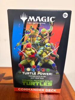 MTG Teenage Mutant Ninja Turtles TURTLE POWER COMMANDER DECK NEW SEALED Magic - Image 1