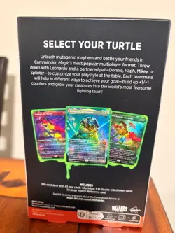 MTG Teenage Mutant Ninja Turtles TURTLE POWER COMMANDER DECK NEW SEALED Magic - Image 2