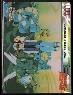 Pokemon Topps Series 1 Card | Mewtwo Strikes Back "The Battle Renewed" #32 - Image 1