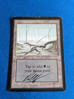 Swamp (A) ARTIST SIGNED 1 Dan Frazier 1x Beta *See Pictures* - Image 1