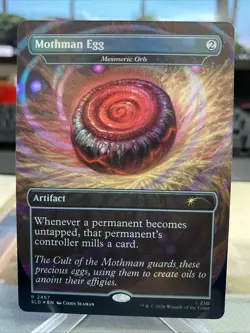 MTG Mothman Egg - Mesmeric Orb (Foil) Secret Lair x Fallout: Rad 2457 NM - Image 1