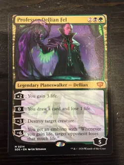Magic the Gathering MTG Professor Dellian Fel 214 M Secrets Of Strixhaven NM - Image 1