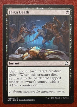 1x NM Feign Death - 103/281 C AFR - MTG Magic Never Played x1 - Image 1