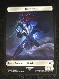 MTG Final Fantasy Hero/Knight Double-Sided Token 0002/0010 NM - Image 2