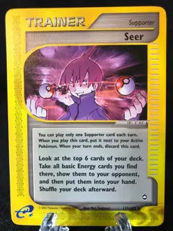 Seer 133/147 Aquapolis Common Pokemon TCG NM Never Played - Image 1