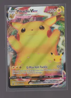 PIKACHU VMAX SWSH062 HOLO PROMO SWORD & SHIELD PROMO POKEMON HOLO NEAR MINT - Image 1