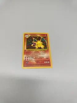 Charizard 1st Edition Style Base Set Custom Card Rare Holo 4/102 Pokemon Deko - Image 2