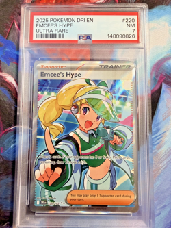 Emcee's Hype 220/182 Sv10: Destined Rivals Holo -PSA 7 NM Pokemon 2025 - Image 1