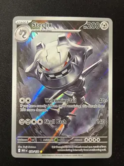 Pokemon Steelix Illustration Rare ME01: Mega Evolution 150/132 NM - Image 1