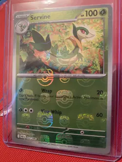 Servine 002/086 Black Bolt Series MASTERBALL Pokemon TCG NM/M - Image 1