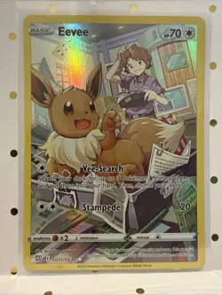 Pokemon TCG Eevee Brilliant Stars Trainer Gallery TG11/TG30 Ultra Rare Full Art - Image 1