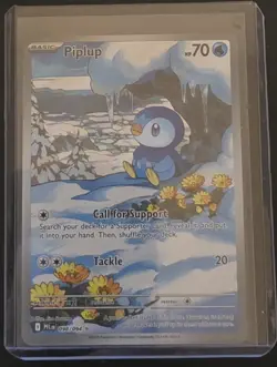 Pokemon Piplup 098/094: Phantasmal Flames Illustration Rare Holo - Image 1