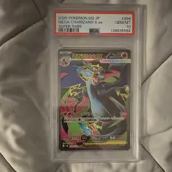 Pokemon Mega Charizard X ex 094/080 M2 Inferno X Super Rare Holo PSA 10 Japanese - Image 1