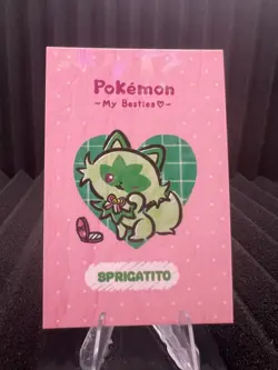 Sprigatito My Besties - Cracked Ice Holo - Electric Pikachu Database - Pokemon - Image 1