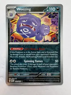 Weezing 110/165 Rare 151 Pokemon Reverse Holo Near Mint - Image 1