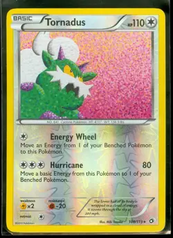 Pokemon TORNADUS 108/113 Legendary Treasures - RARE Rev Holo - MINT - Image 1