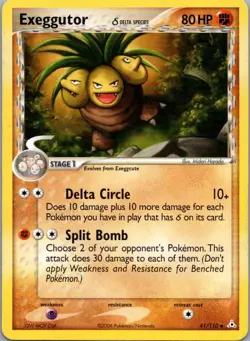 Exeggutor 41/110 Uncommon Holon Phantoms Pokemon Lightly Played 2 - Image 1
