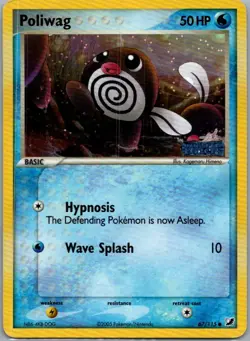 Poliwag 67/115 Common Unseen Forces Pokemon Reverse Holo Moderately Played - Image 1