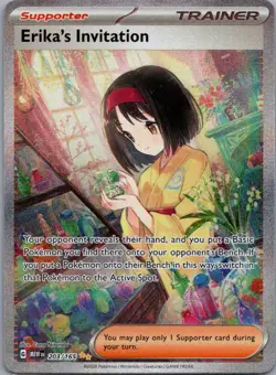 Erika's Invitation 203/165 Special Illustration Rare 151 Pokemon Near Mint - Image 1