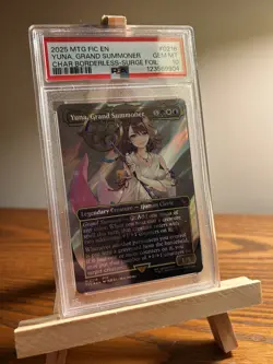 Yuna Grand Summoner MTG Final Fantasy Card Surge Foil PSA Gem Mint 10 #0216 - Image 1