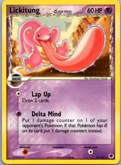 Lickitung 19/101 Rare Dragon Frontiers Pokemon Lightly Played - Image 1