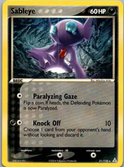Sableye 31/110 Rare Holon Phantoms Pokemon Lightly Played - Image 1