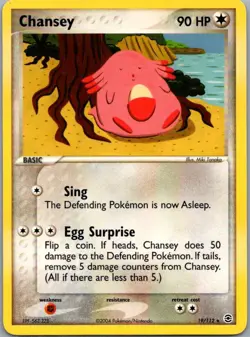 Chansey 19/112 Rare FireRed & LeafGreen Pokemon Lightly Played - Image 1