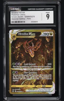 Pokemon Giratina VSTAR Crown Zenith GG69/70 CGC 9 MINT - Image 1